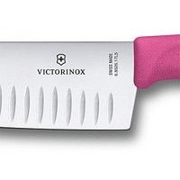 Фото Ніж кухонний Victorinox Santoku 17 cм рожевий 6.8526.17L5B
