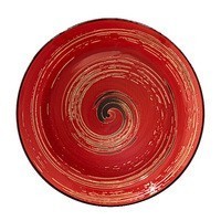 Фото Комплект глибоких тарілок Wilmax Spiral Red 25,5 см 6 шт