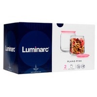 Набір банок Luminarc Plano Pink 2 пр Q8244